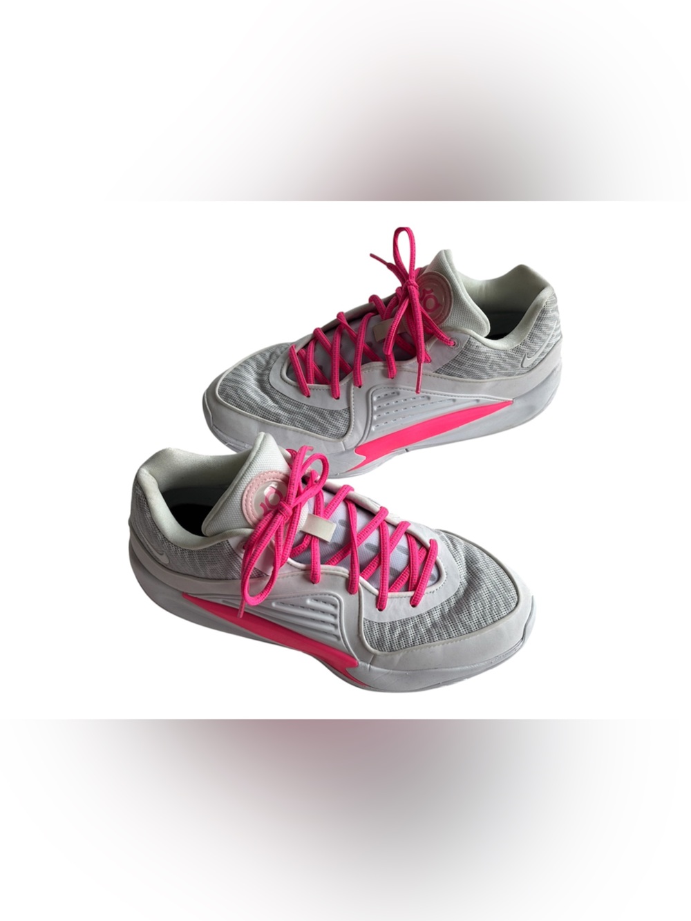 Nike KD 16 Aunt Pearl Basketball Shoes Pink White FB2390-900 Men 7 Women 8.5